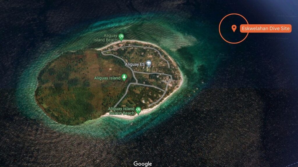 a map of Eskwelahan-Dive-Site-dapitan-scuba-diving-dapitan city zamboanga del norte