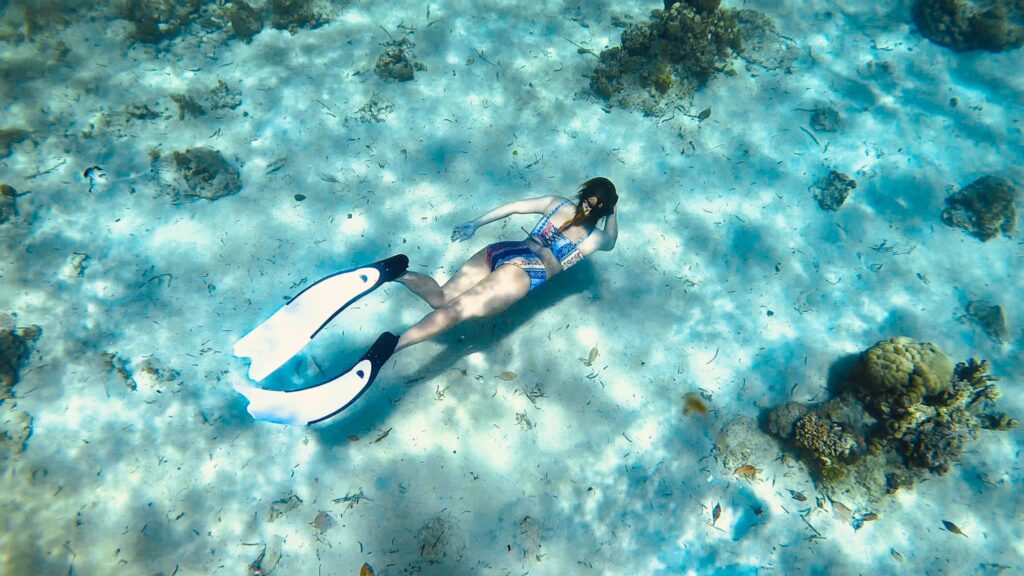 a-female-freediver-freediving-in dapitan dive site-dapitan scuba diving-best dive sites in dapitan city zamboanga del norte