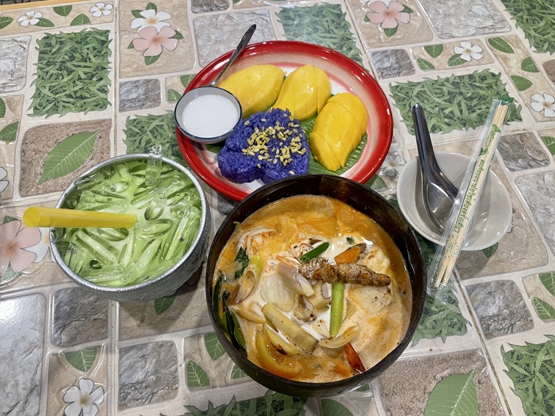 best-food-to-try-in-chiang-mai-thailand-coconut-shell-thai-food-best-tom-yum-mango-sticky-rice-thai-milk-tea-in-chiang-mai